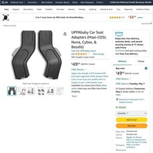 UPPAbaby Car Seat Adapter Set